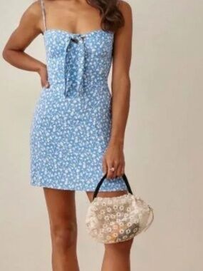 Reformation Helm Tie Front Dress - 2